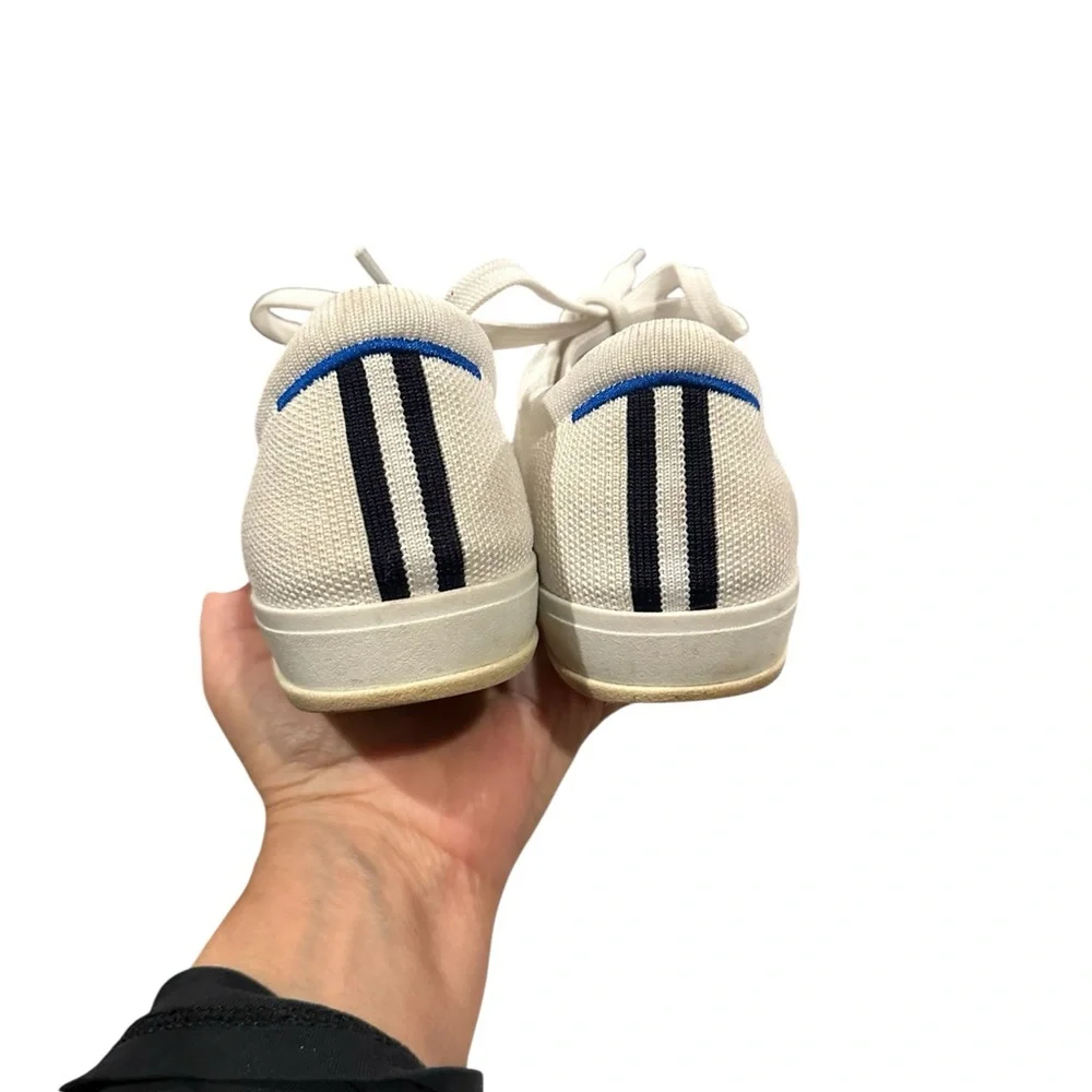Rothy’s Lace up White Sneakers Shoes Washable Sustainable Comfort 6.5